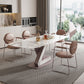 Modern Sintered Stone Dining Table Set 1/2/5/7 Pieces Rectangle Dining Set Clearhalo 'Dining Room Sets' 'Dining Tables & Seating' 'dining_room_set' 'furn' 'furn_dining_room_set' 'Furniture' 'Kitchen & Dining Furniture' 5562944