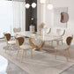 Glam Style gesinterde stenen eetset rechthoekig 1/2/4/5/7/9-delige eetset