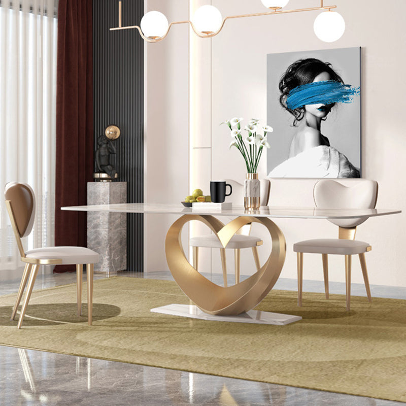 Glam Style gesinterde stenen eetset rechthoekig 1/2/4/5/7/9-delige eetset