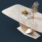 Glam Style gesinterde stenen eetset rechthoekig 1/2/4/5/7/9-delige eetset