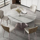 Stone Top Dining Table Round Dining Table with Pedestal Base
