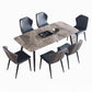 Rectangle Kitchen Table Industrial Dining Room Desk with 4 Legs