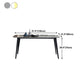 Rectangle Kitchen Table Industrial Dining Room Desk with 4 Legs