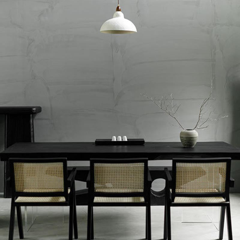 Acrylic Clear Double Pedestal Dining Table Modern Solid Wood Top Dinette Table Clearhalo 'Dining Tables & Seating' 'Dining Tables' 'dining_table' 'furn' 'furn_dining_table' 'Furniture' 'Kitchen & Dining Furniture' 5563388