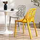 Contemporary Dining Chairs Armless Chair with Plastic Legs for Home