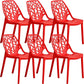 Contemporary Dining Chairs Armless Chair with Plastic Legs for Home