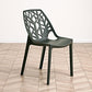 Contemporary Dining Chairs Armless Chair with Plastic Legs for Home