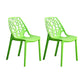 Contemporary Dining Chairs Armless Chair with Plastic Legs for Home