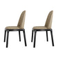 Scandinavian Armless Dining Chairs Ash Wood Frame Chair with Upholstered