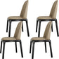 Scandinavian Armless Dining Chairs Ash Wood Frame Chair with Upholstered