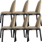 Scandinavian Armless Dining Chairs Ash Wood Frame Chair with Upholstered
