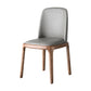 Scandinavian Armless Dining Chairs Ash Wood Frame Chair with Upholstered
