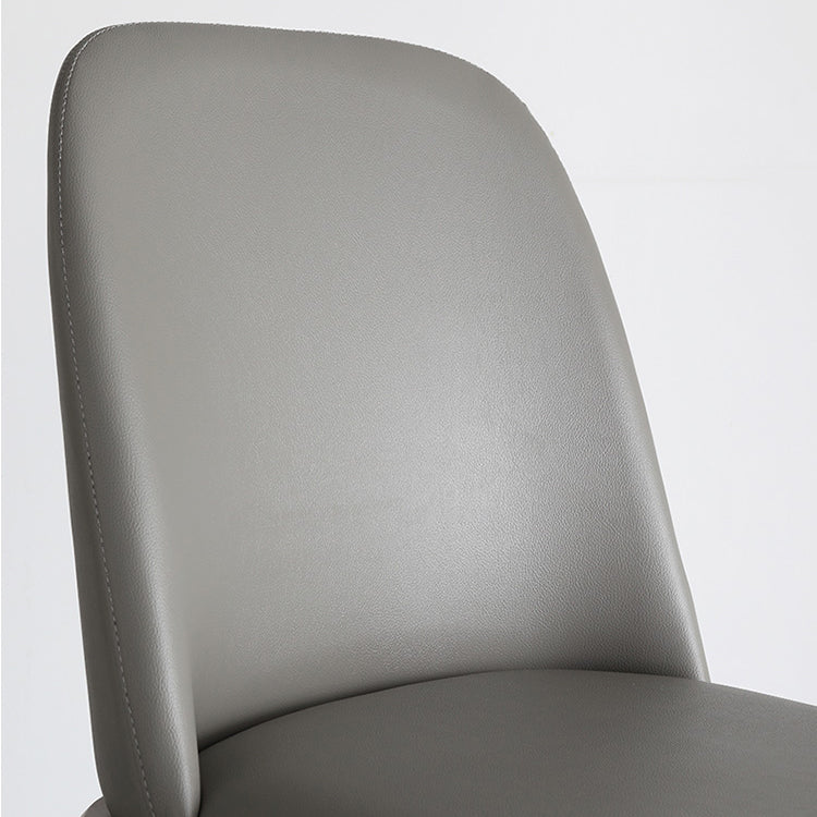 Scandinavian Armless Dining Chairs Ash Wood Frame Chair with Upholstered