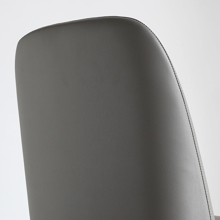 Scandinavian Armless Dining Chairs Ash Wood Frame Chair with Upholstered