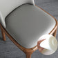 Scandinavian Armless Dining Chairs Ash Wood Frame Chair with Upholstered