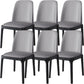 Scandinavian Armless Dining Chairs Ash Wood Frame Chair with Upholstered