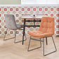 Industrial Dining Chairs Armless Chair with Metal Legs for Home