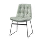 Industrial Dining Chairs Armless Chair with Metal Legs for Home