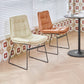 Industrial Dining Chairs Armless Chair with Metal Legs for Home