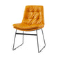 Industrial Dining Chairs Armless Chair with Metal Legs for Home