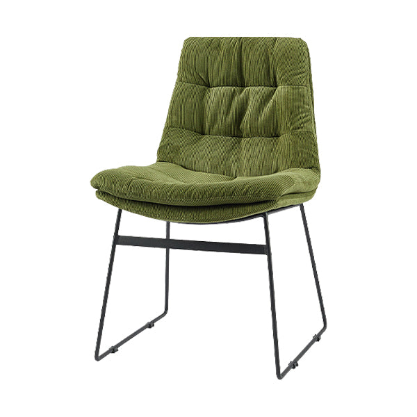 Industrial Dining Chairs Armless Chair with Metal Legs for Home