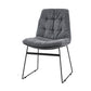 Industrial Dining Chairs Armless Chair with Metal Legs for Home