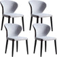 Contemporary Dining Chairs Armless Chair with Wooden Legs for Home
