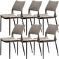 Chaises de salle à manger contemporaines chaise sans bras avec des jambes en métal pour la maison