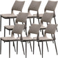 Chaises de salle à manger contemporaines chaise sans bras avec des jambes en métal pour la maison