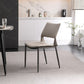 Chaises de salle à manger contemporaines chaise sans bras avec des jambes en métal pour la maison