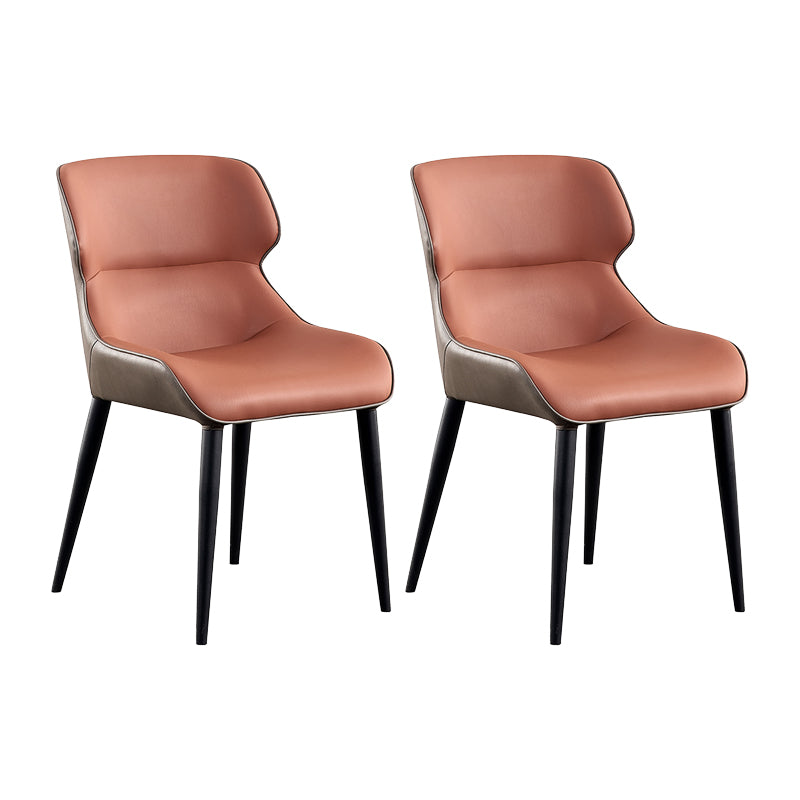 Contemporary Dining Chairs Arm Chair with Metal Legs for Home