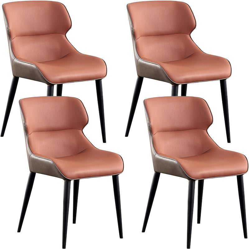 Contemporary Dining Chairs Arm Chair with Metal Legs for Home
