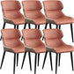 Contemporary Dining Chairs Arm Chair with Metal Legs for Home