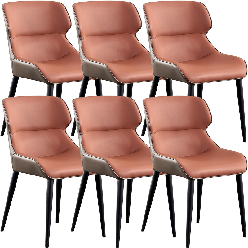 Contemporary Dining Chairs Arm Chair with Metal Legs for Home