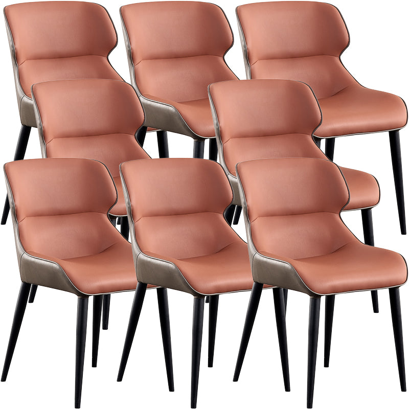 Contemporary Dining Chairs Arm Chair with Metal Legs for Home