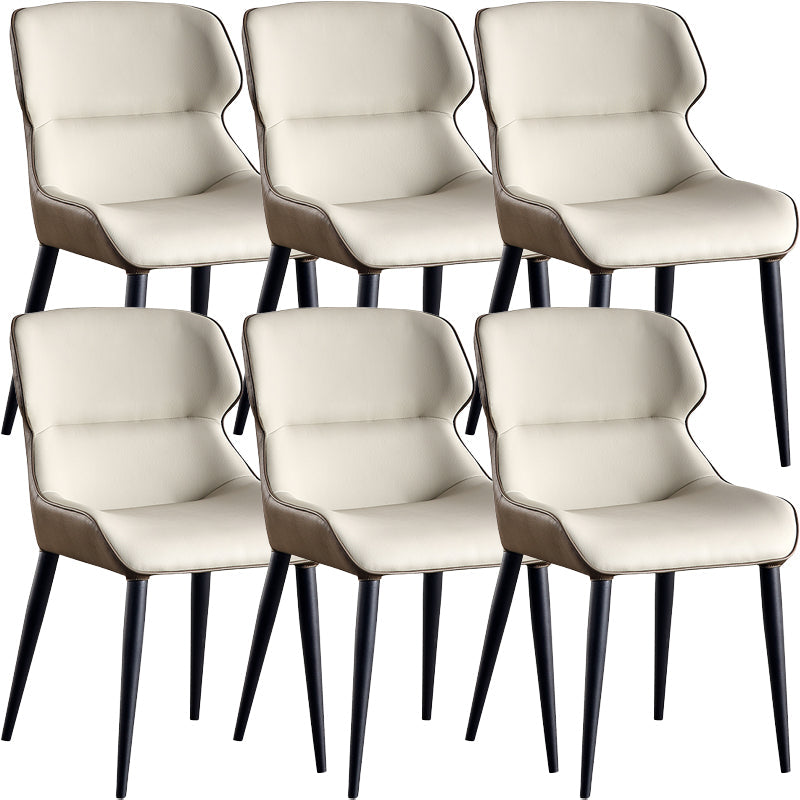 Contemporary Dining Chairs Arm Chair with Metal Legs for Home
