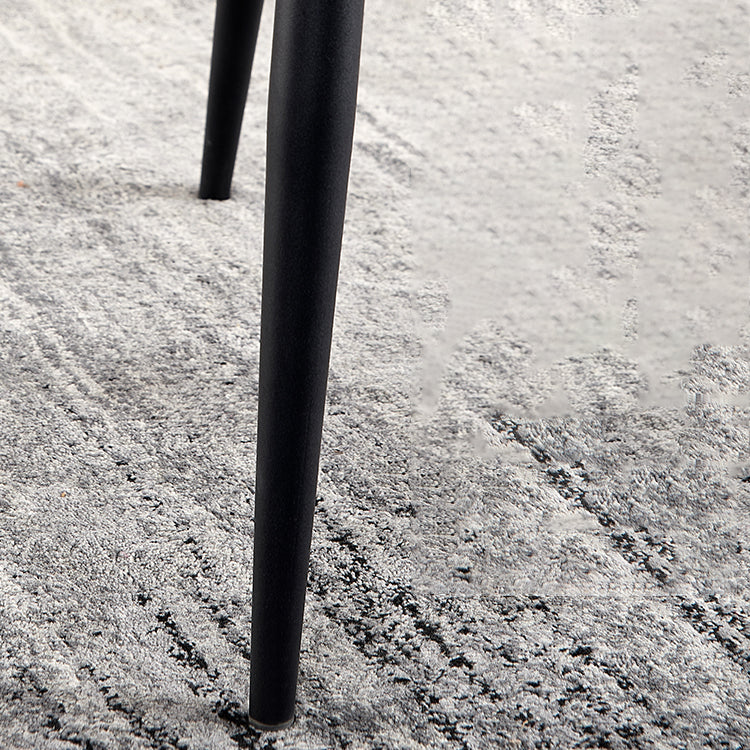 Contemporary Dining Chairs Arm Chair with Metal Legs for Home