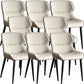 Contemporary Dining Chairs Arm Chair with Metal Legs for Home