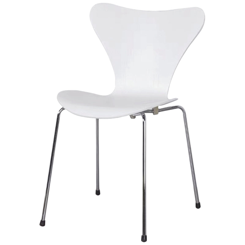 Solid Wood Armless Dining Chairs Contemporary Side Chair Set