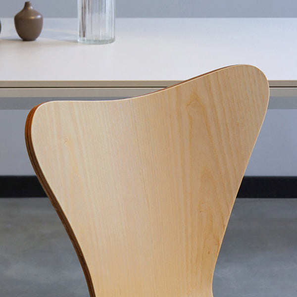 Solid Wood Armless Dining Chairs Contemporary Side Chair Set