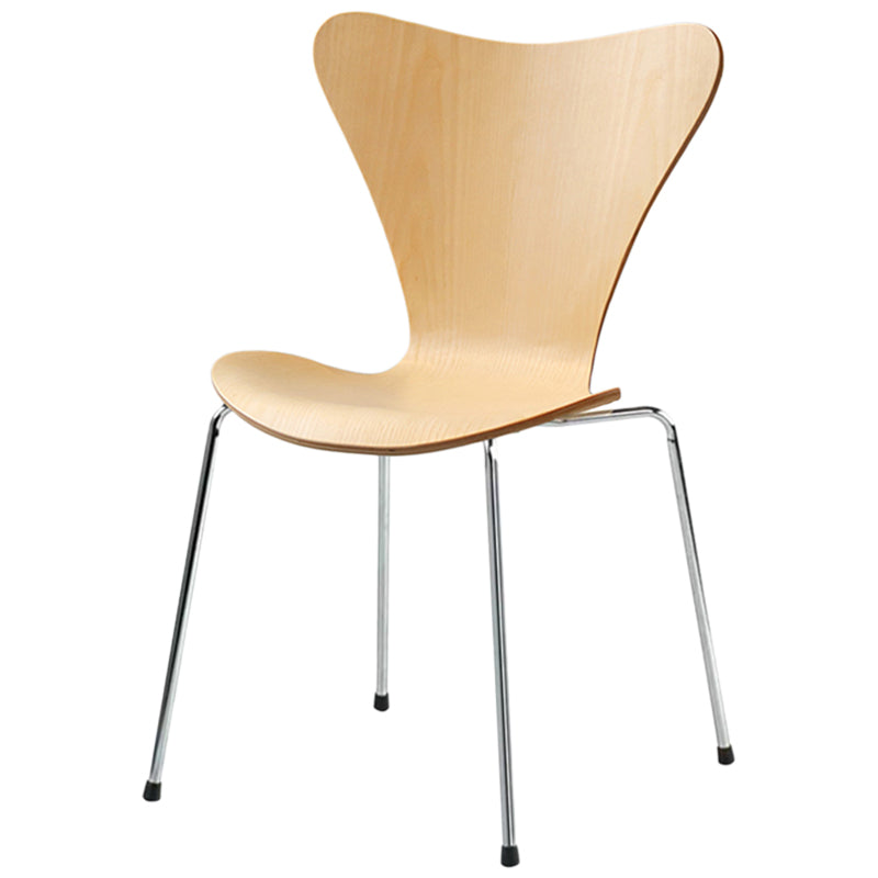 Solid Wood Armless Dining Chairs Contemporary Side Chair Set