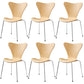 Solid Wood Armless Dining Chairs Contemporary Side Chair Set