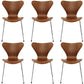 Solid Wood Armless Dining Chairs Contemporary Side Chair Set