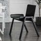 Contemporary Dining Plastic Chairs Armless Chair with Wood Legs for Home