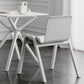 Contemporary Dining Plastic Chairs Armless Chair with Wood Legs for Home