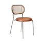 Contemporary Dining Chair Armless Chair with Metal Legs for Home