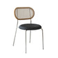 Contemporary Dining Chair Armless Chair with Metal Legs for Home