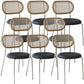 Contemporary Dining Chair Armless Chair with Metal Legs for Home