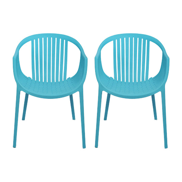 Chaise d'arme à chaises de salle à manger contemporaine avec des jambes en plastique pour la maison