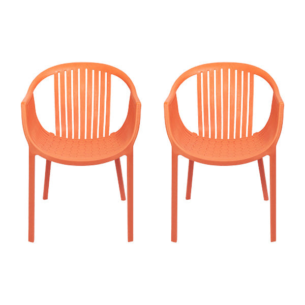 Chaise d'arme à chaises de salle à manger contemporaine avec des jambes en plastique pour la maison